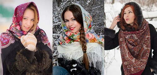 Мода и традиции: красочные русские платки